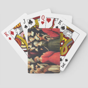 Jeu De Cartes Coronation de la Vierge, 1513 (huile sur panneau) 