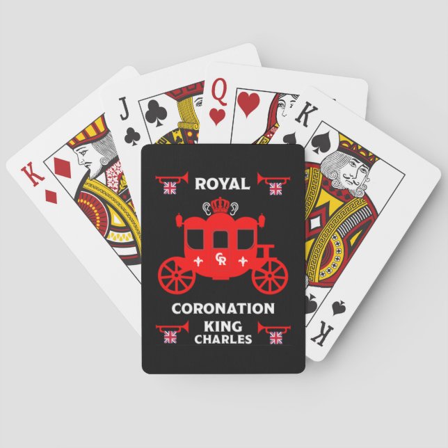 Jeu De Cartes Coronation royale roi Charles III (dos)