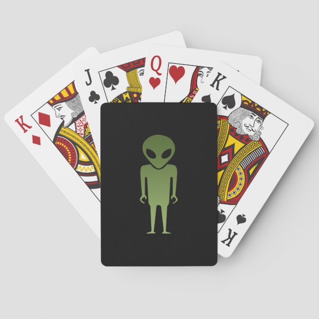 Jeu De Cartes Corps Alien extraterrestre (dos)