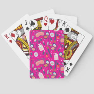 Jeu De Cartes Cosmétique Vintage Beauté Motif maquillage Hot ros