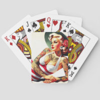 Costume de bain tatoué rétro Pin-up