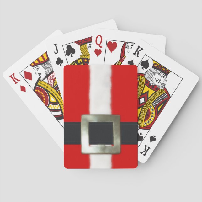 Jeu De Cartes Costume de Père Noël de Joyeux Noël (dos)
