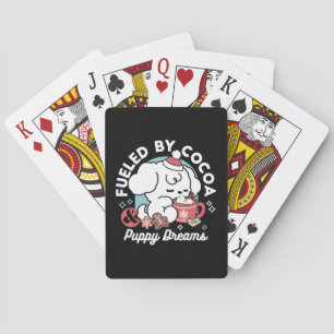 Jeu De Cartes Cosy Puppy Dreams - Chocolat chaud et Noël