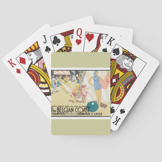 Jeu De Cartes Côte belge vintage (dos)