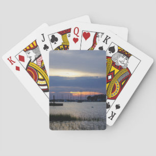 Jeu De Cartes Coucher De Soleil À Folly Harbour