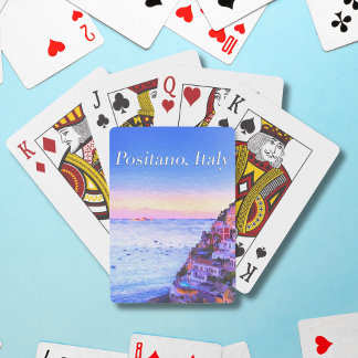Jeu De Cartes Coucher de soleil à Positano, Italie