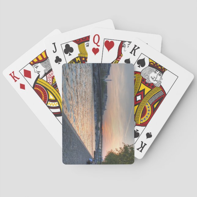 Jeu De Cartes Coucher de soleil sur la Seine (dos)