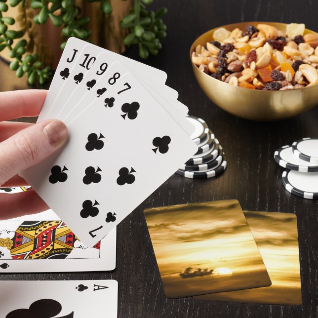 Jeu De Cartes Coucher De Soleil Sur L'Océan Pacifique (In Situ)