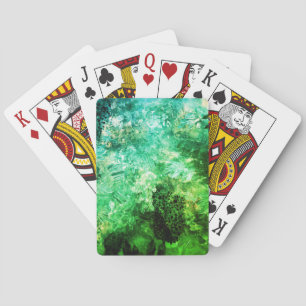 Jeu De Cartes Couches de cristaux verts