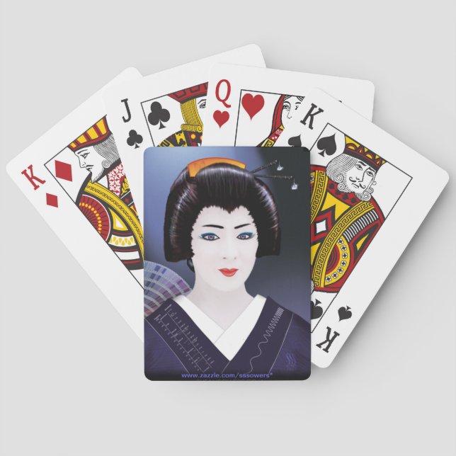 Jeu De Cartes Couleur Geisha (dos)