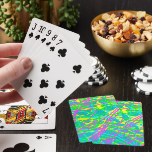 Jeu De Cartes Couleur Mes rêves Scribble Motif Expressive
