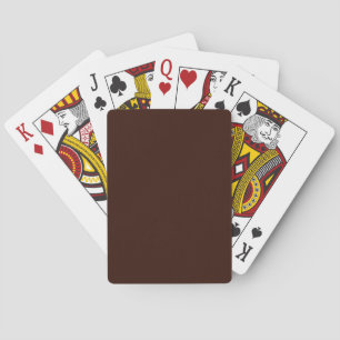 Jeu De Cartes Couleur solide Brown profonde