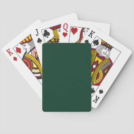 Jeu De Cartes Couleur solide vert foncé