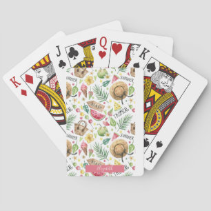 Jeu De Cartes Couleurs de fille plage détente 