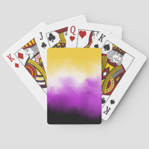 Jeu De Cartes Couleurs du drapeau non binaire LGBT