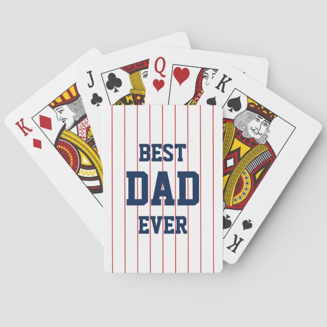 Jeu De Cartes Couleurs modifiables Bandes De Baseball Meilleur P (dos)