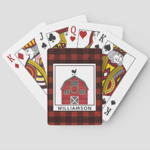 Jeu De Cartes Country Christmas Grange Farmhouse Style Ajouter u