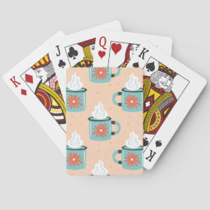 Jeu De Cartes Coupe bleu clair Motif sans voile.