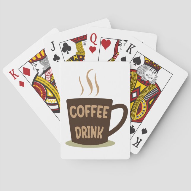 Jeu De Cartes Coupe Boisson Café (dos)
