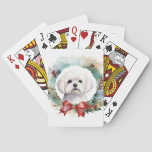Jeu De Cartes Coupe festive de gerbes de Noël maltaises