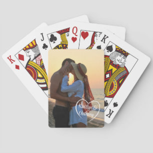 Jeu De Cartes Couple Love Heart Photo personnalisée