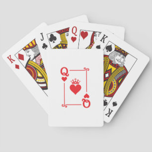 Jeu De Cartes Couples jumelés Costume d'Halloween Reine des Coeu