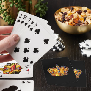Jeu De Cartes Couronne royale en or