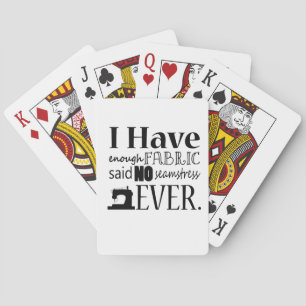 Jeu De Cartes Couture ・ Pas Suffisamment De Tissu ・ Artisanat