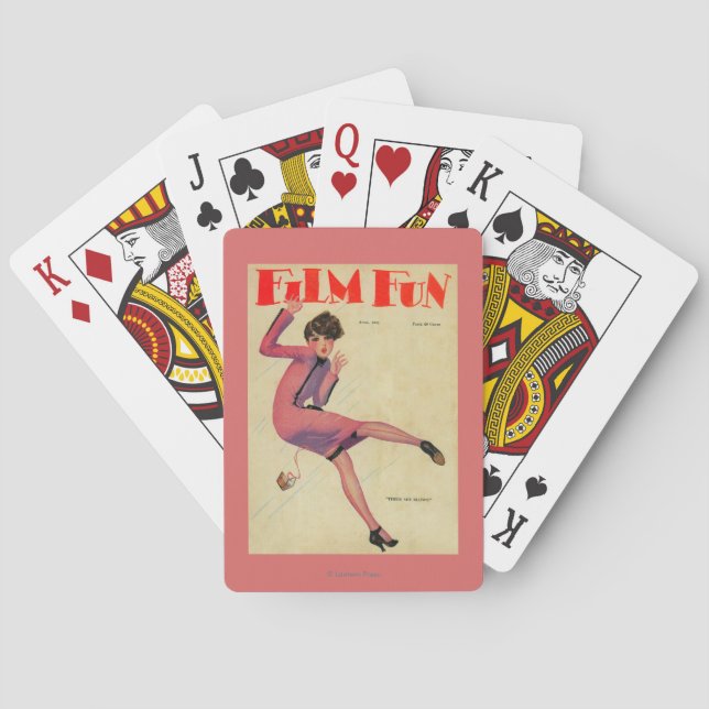 Jeu De Cartes Couverture de magazine d'amusement de film (dos)