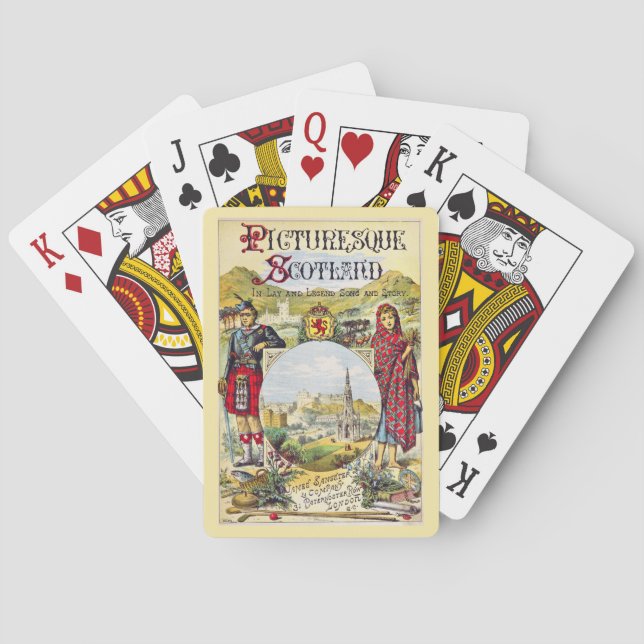 Jeu De Cartes Couverture du livre pittoresque écossais (dos)