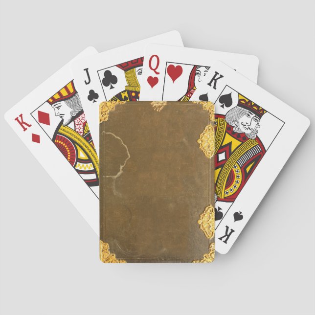 Jeu De Cartes Couverture Gold & Old Book (dos)