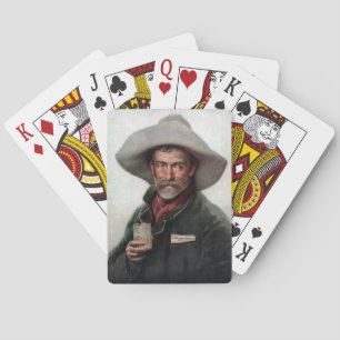 Jeu De Cartes Cow-boy ranchero espagnol dans un saloon de l'Oues