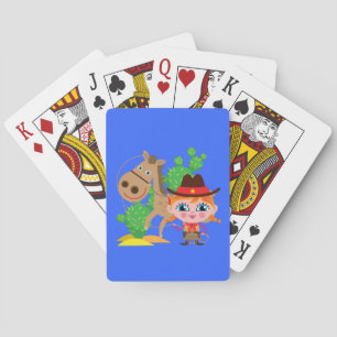 Jeu De Cartes Cow-girl et cheval