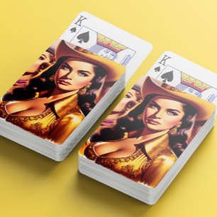 Jeu De Cartes Cow-girls rétro magnifiques