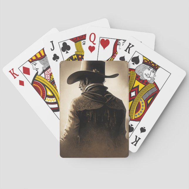 Jeu De Cartes Cowboy Jouer Des Cartes (dos)