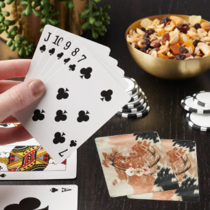 Jeu De Cartes Cowgirl Cowhal Floral Deer Antlers