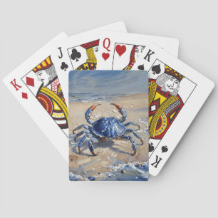 Jeu De Cartes Crabe Bleu sur la Plage