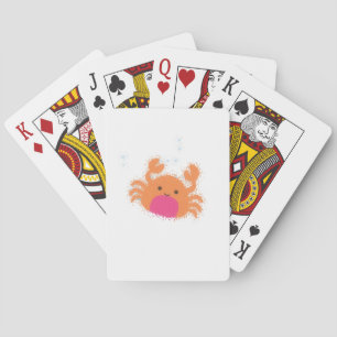 Jeu De Cartes Crabe caricaturale orange
