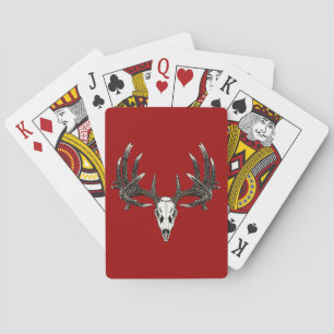 Jeu De Cartes Crâne de cerf blanc 5