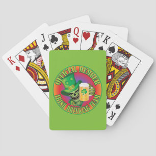 Jeu De Cartes Crâne de l'équipe de boisson irlandaise