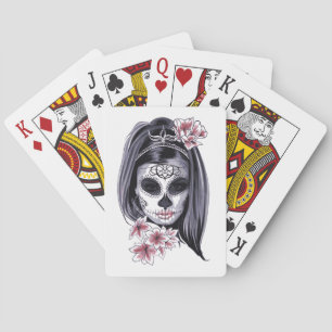 Jeu De Cartes Crâne Lady