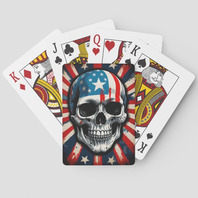 Jeu De Cartes "Crâne patriotique : rébellion des étoiles et des  (dos)