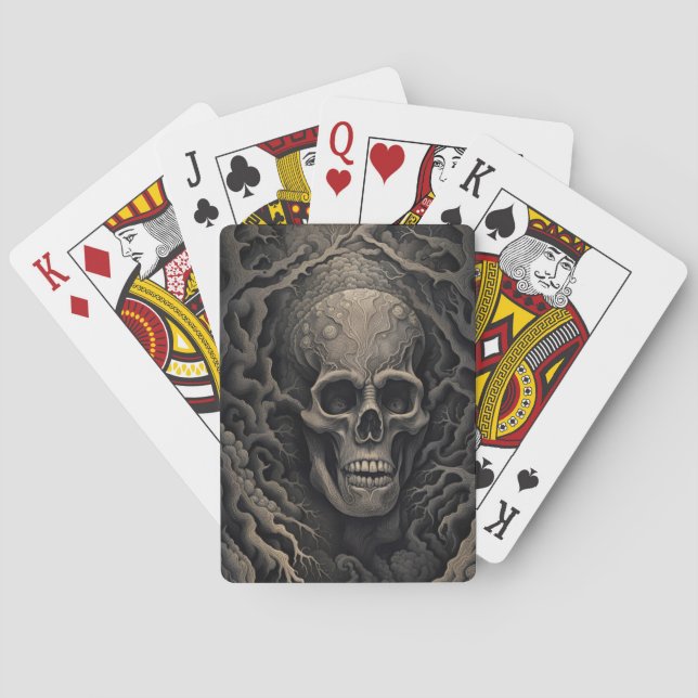 Jeu De Cartes Crâne racine (dos)
