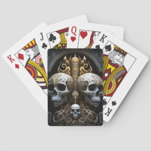 Jeu De Cartes Crânes Horreur gothique Goth Art surréel