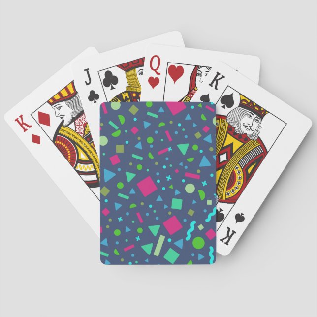 Jeu De Cartes Création géométrique de la figure 5 (dos)