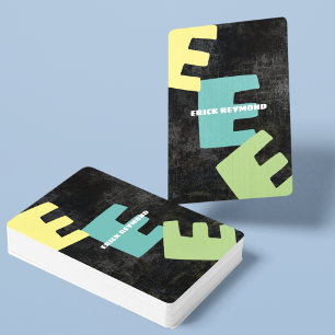 Jeu De Cartes Créer des cartes de lecture Cool avec le nom et l'