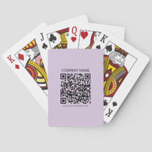 Jeu De Cartes Créer un code QR   Violet lavande pâle