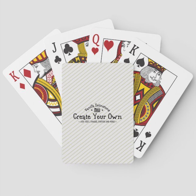 Jeu De Cartes Créez vos propres cartes de lecture (dos)