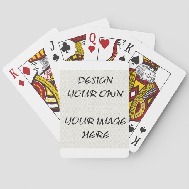Jeu De Cartes Créez vos propres cartes de lecture Customisées (dos)