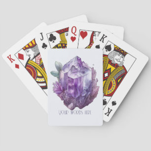 Jeu De Cartes Créez Vos Propres Cristaux D'Améthyste Violet